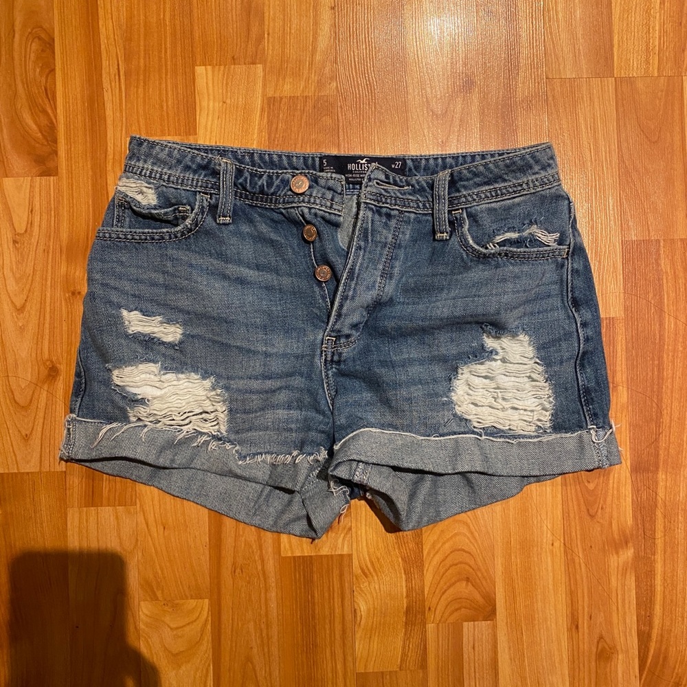 hollister denim shorts